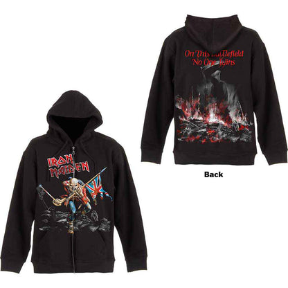 IRON MAIDEN - SCUFFED TROOPER - Zipped Hoodie Black (Back Print)