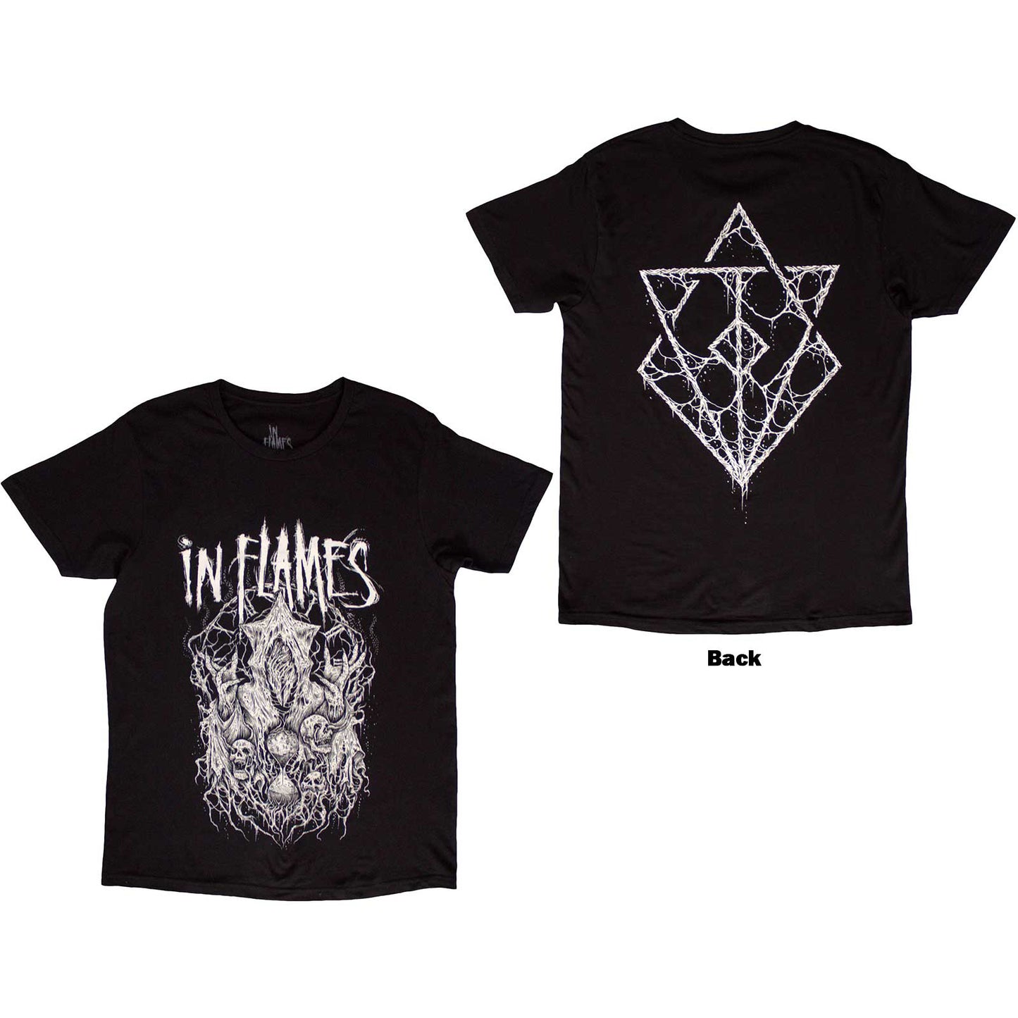 IN FLAMES - BURIED IN TIME - T-Shirt Black (Back Print)
