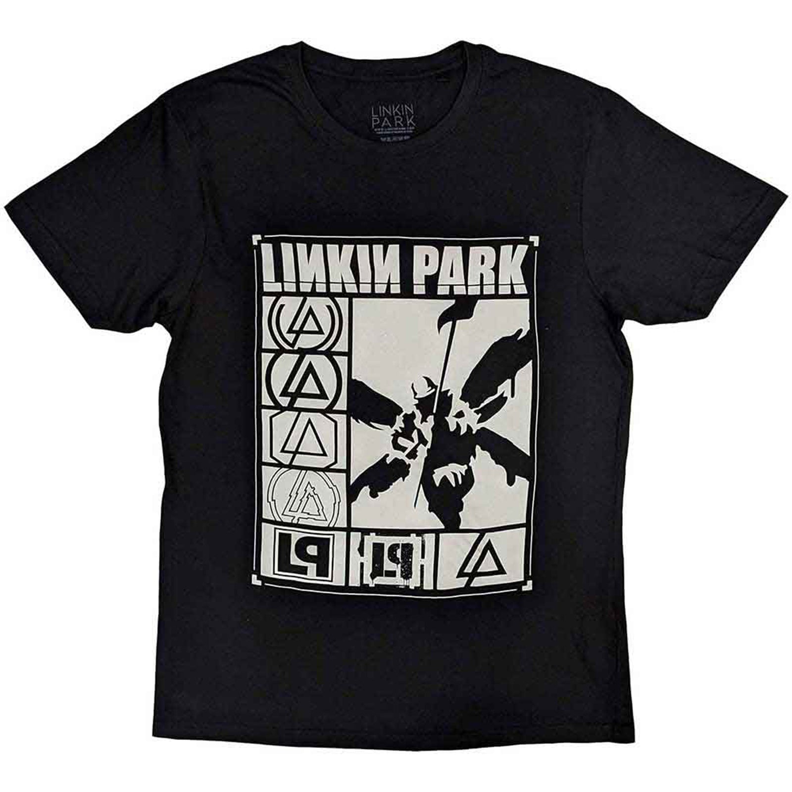 LINKIN PARK - LOGOS RECTANGLE - T-Shirt Black