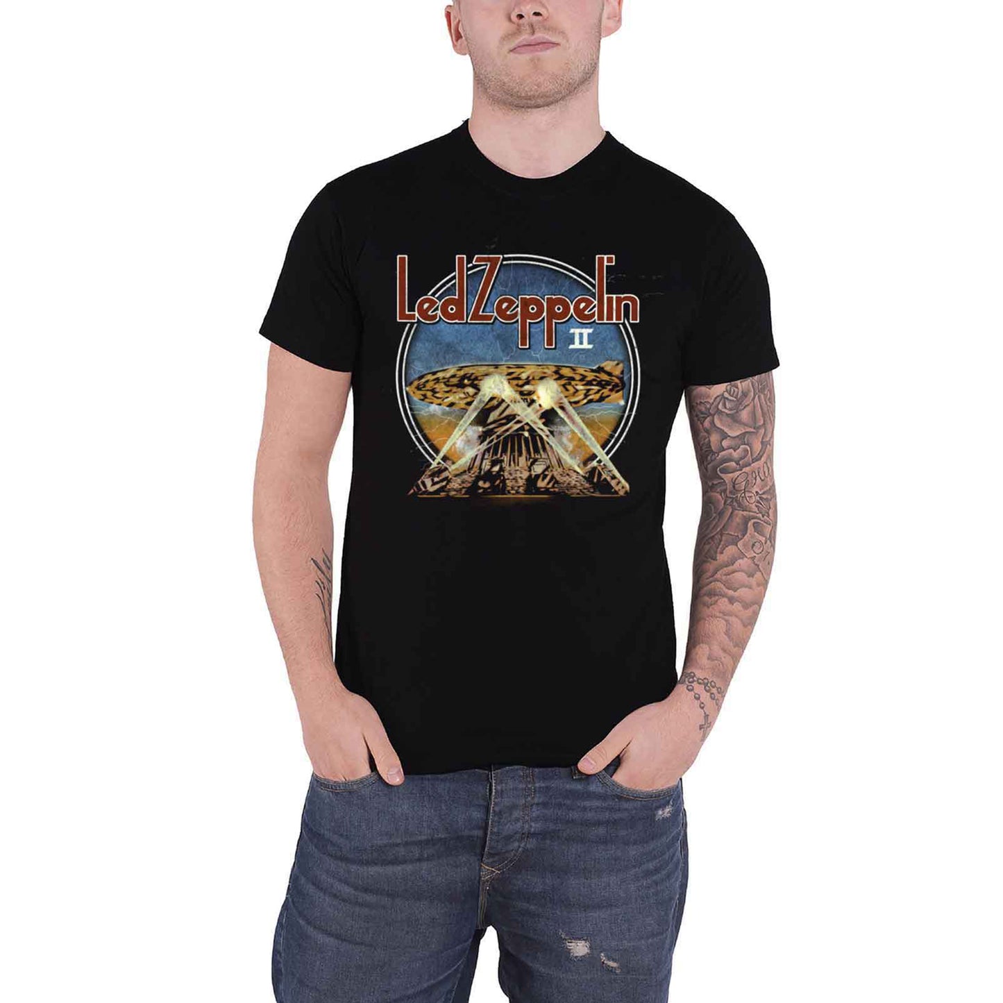 LED ZEPPELIN - LZII SEARCHLIGHTS - T-Shirt Black