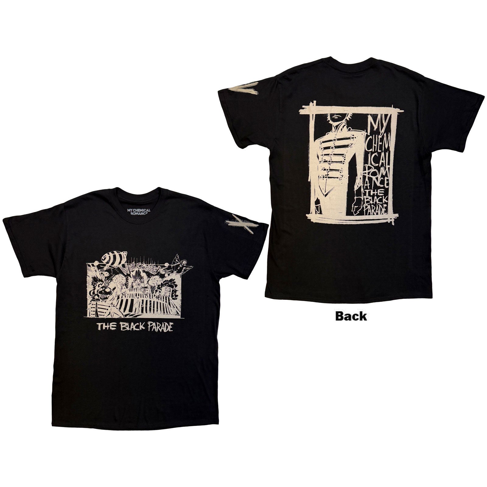 MY CHEMICAL ROMANCE - XV MARCHING FRAME - T-Shirt Black (Back Print)