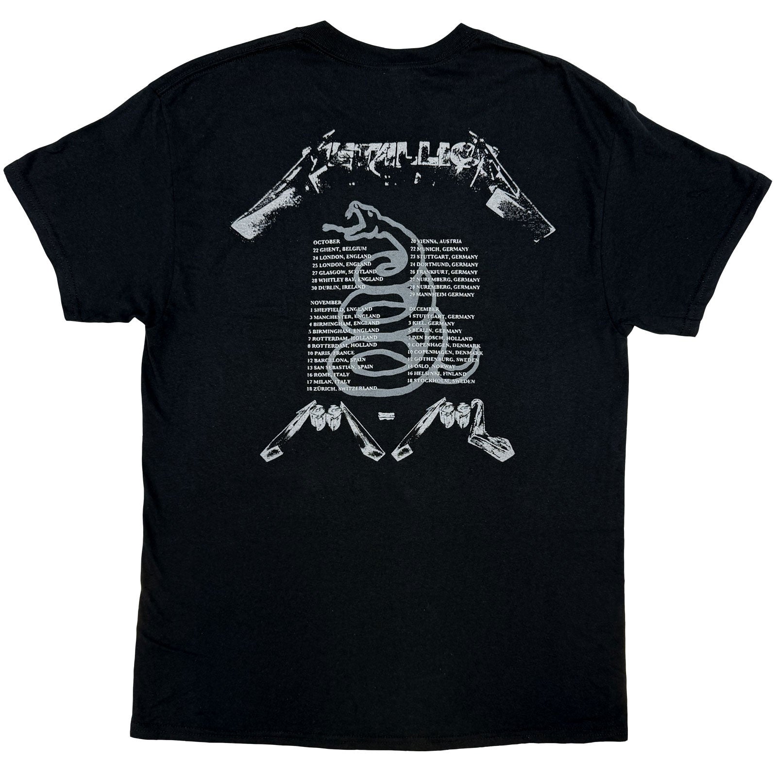 METALLICA - 4 FACES - T-Shirt Black (Back Print)