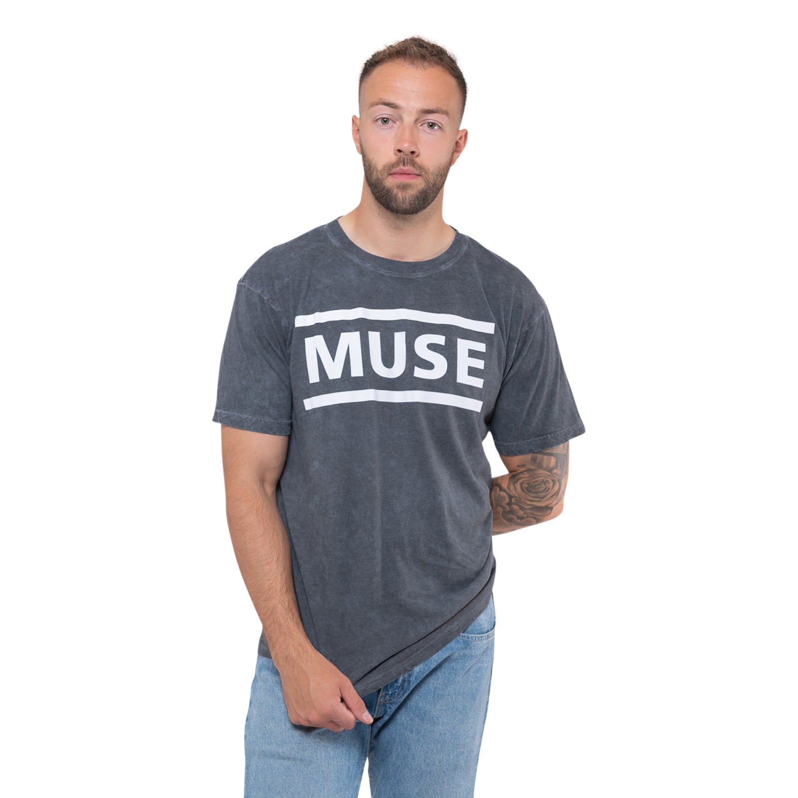 MUSE - LOGO - T-Shirt Black (Wash Collection)