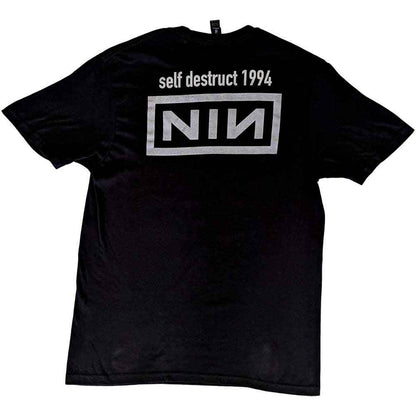 NINE INCH NAILS - SELF DESTRUCT '94 - T-Shirt Black (Back Print)