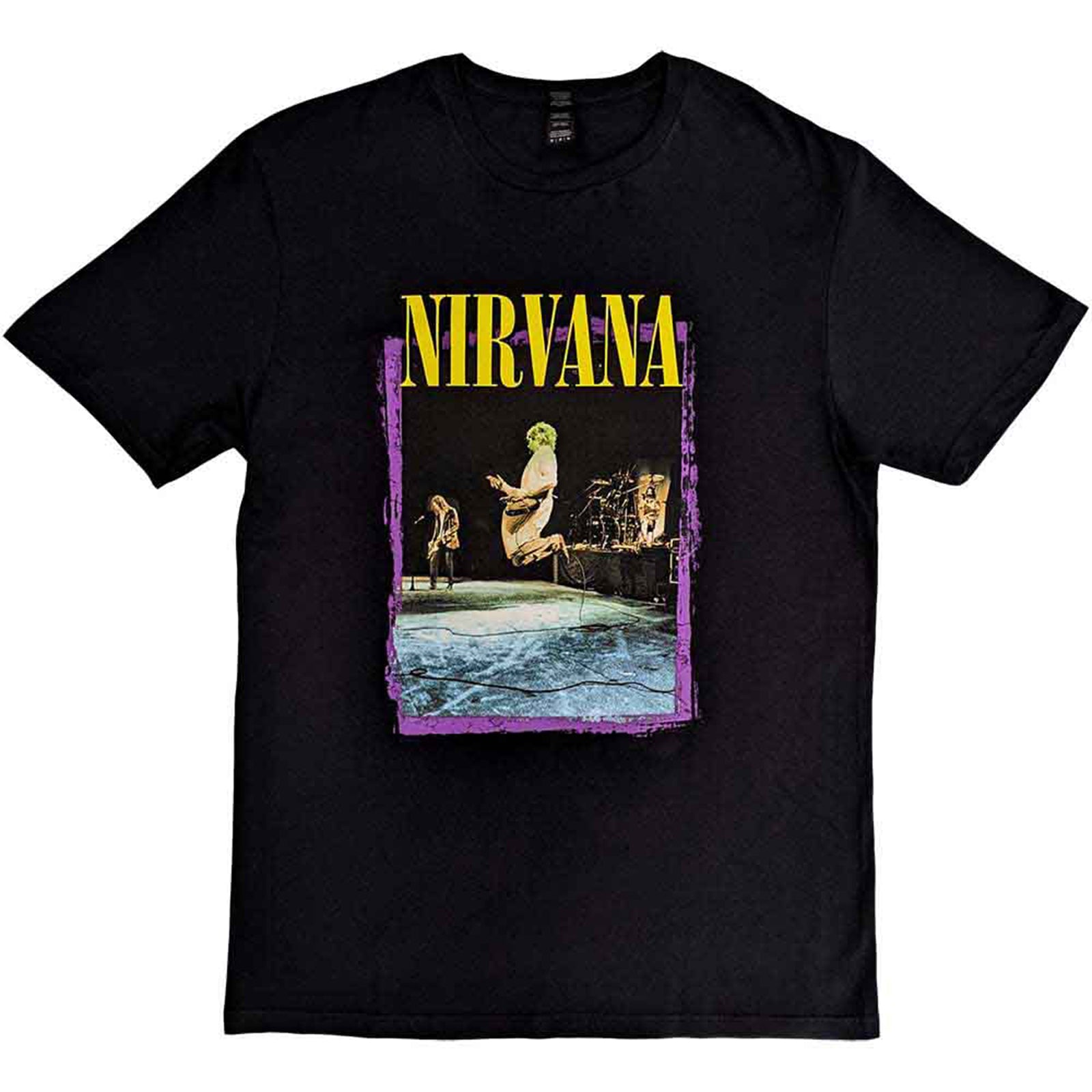 NIRVANA - STAGE JUMP - T-Shirt Black