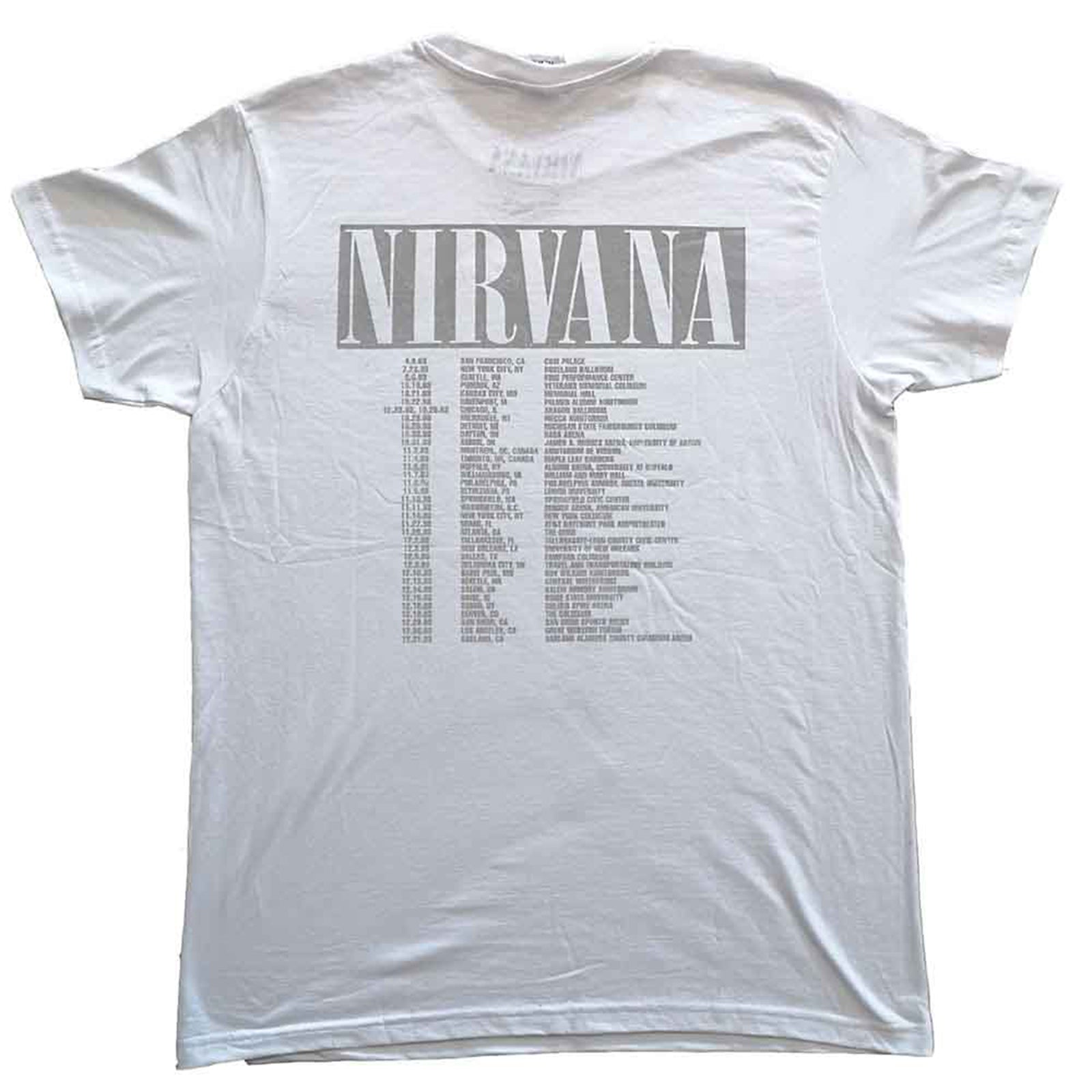 NIRVANA - IN UTERO TOUR - T-Shirt White (Back Print)