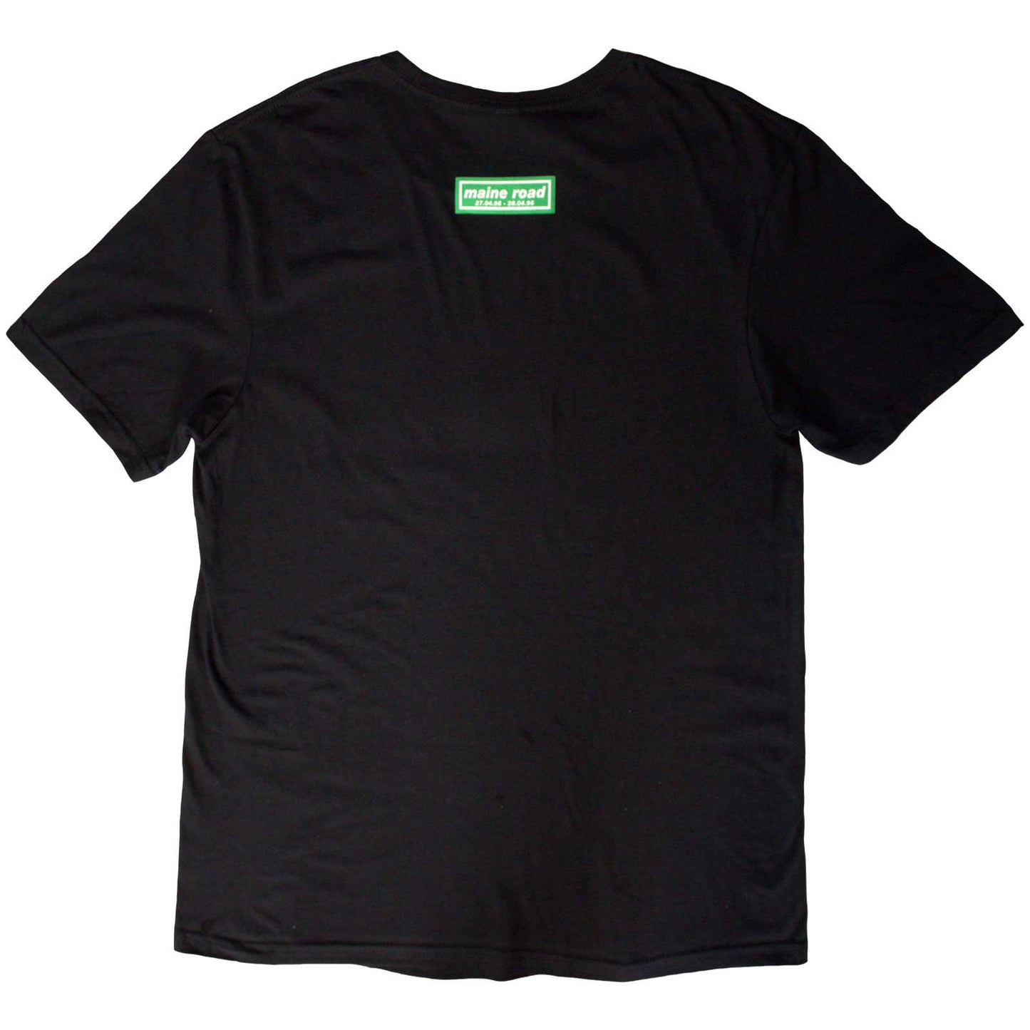 OASIS - MAINE ROAD FOOTBALL PITCH - T-Shirt Black (Back Print)