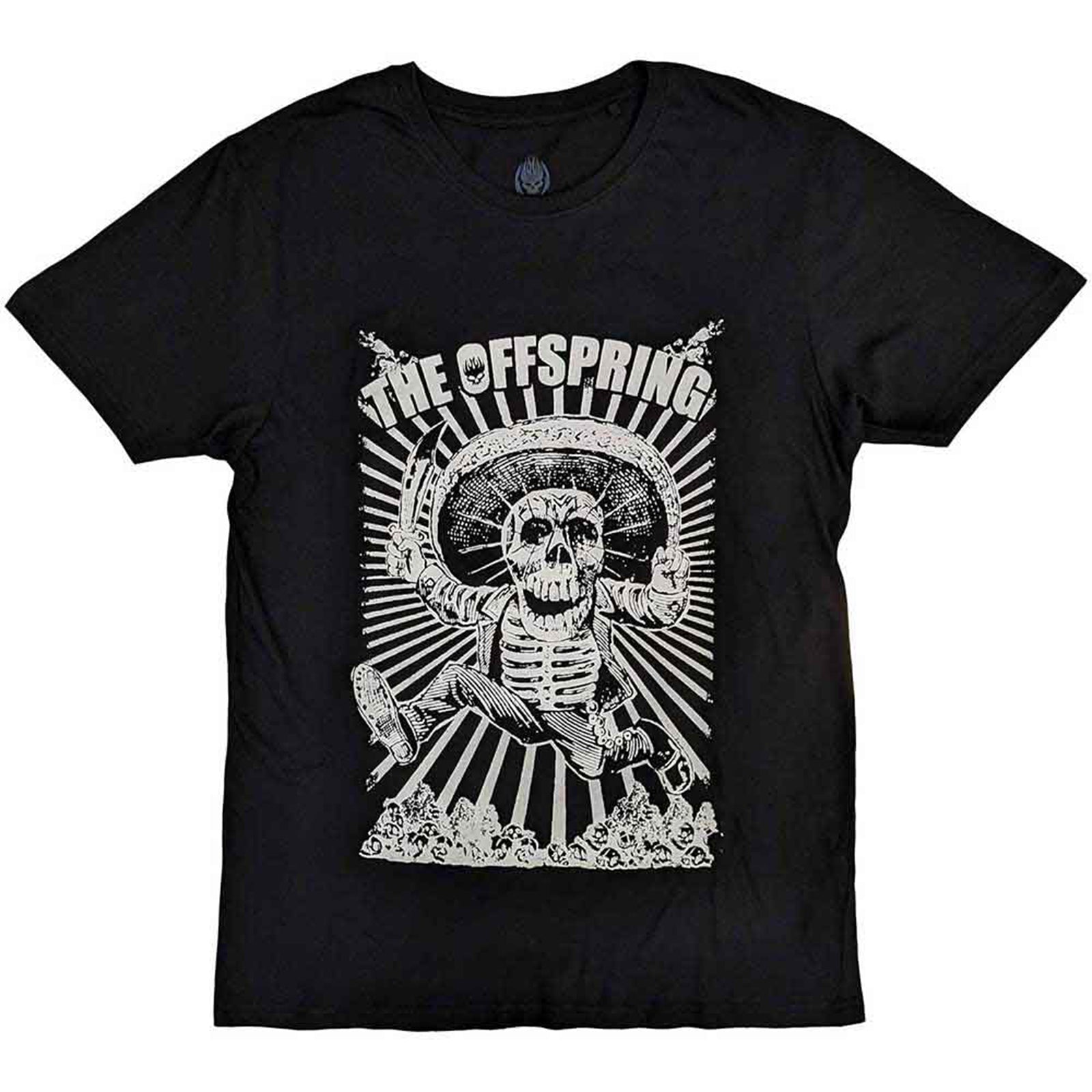 OFFSPRING, THE - JUMPING SKELETON - T-Shirt Black