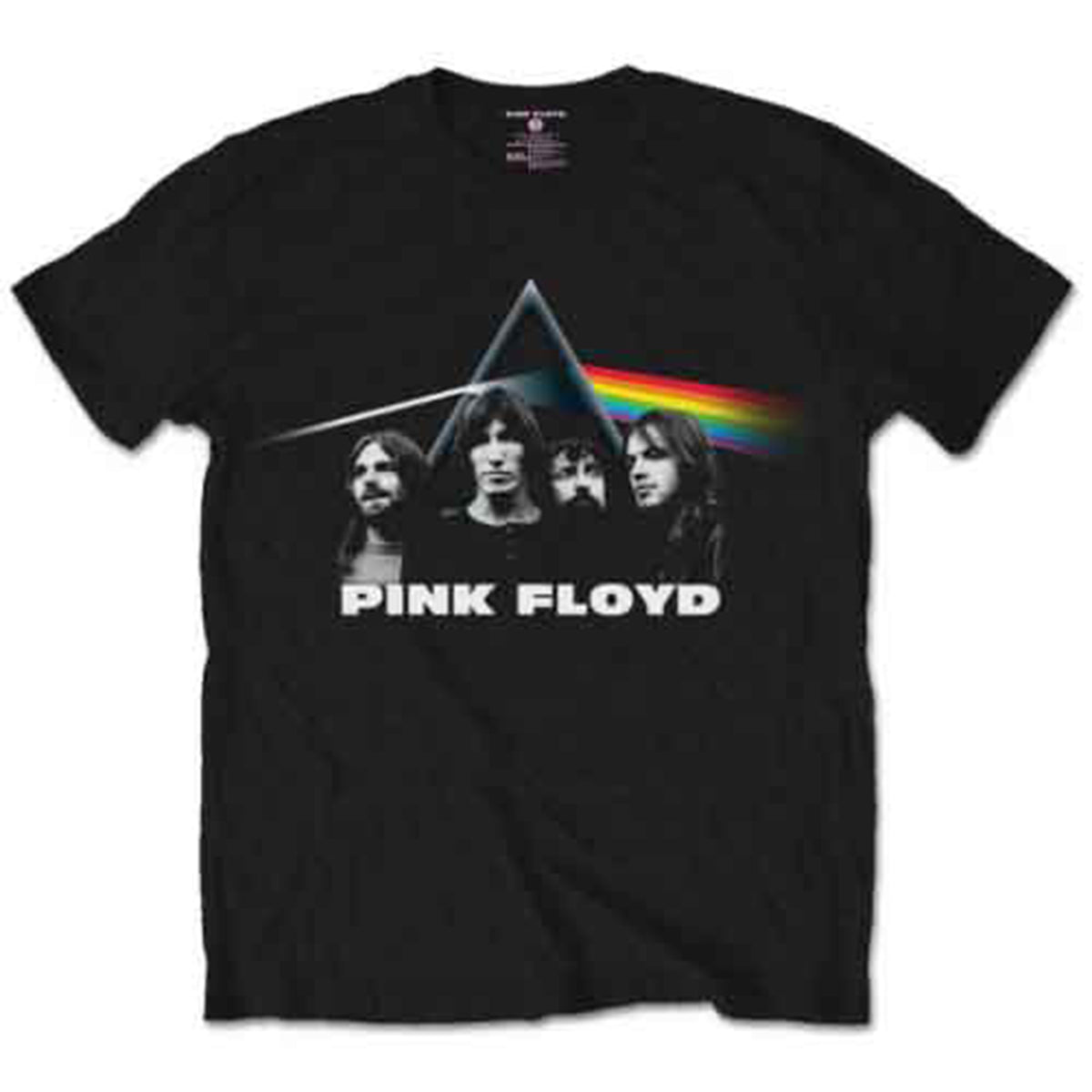 PINK FLOYD - DARK SIDE OF THE MOON BAND & PRISM - T-Shirt Black