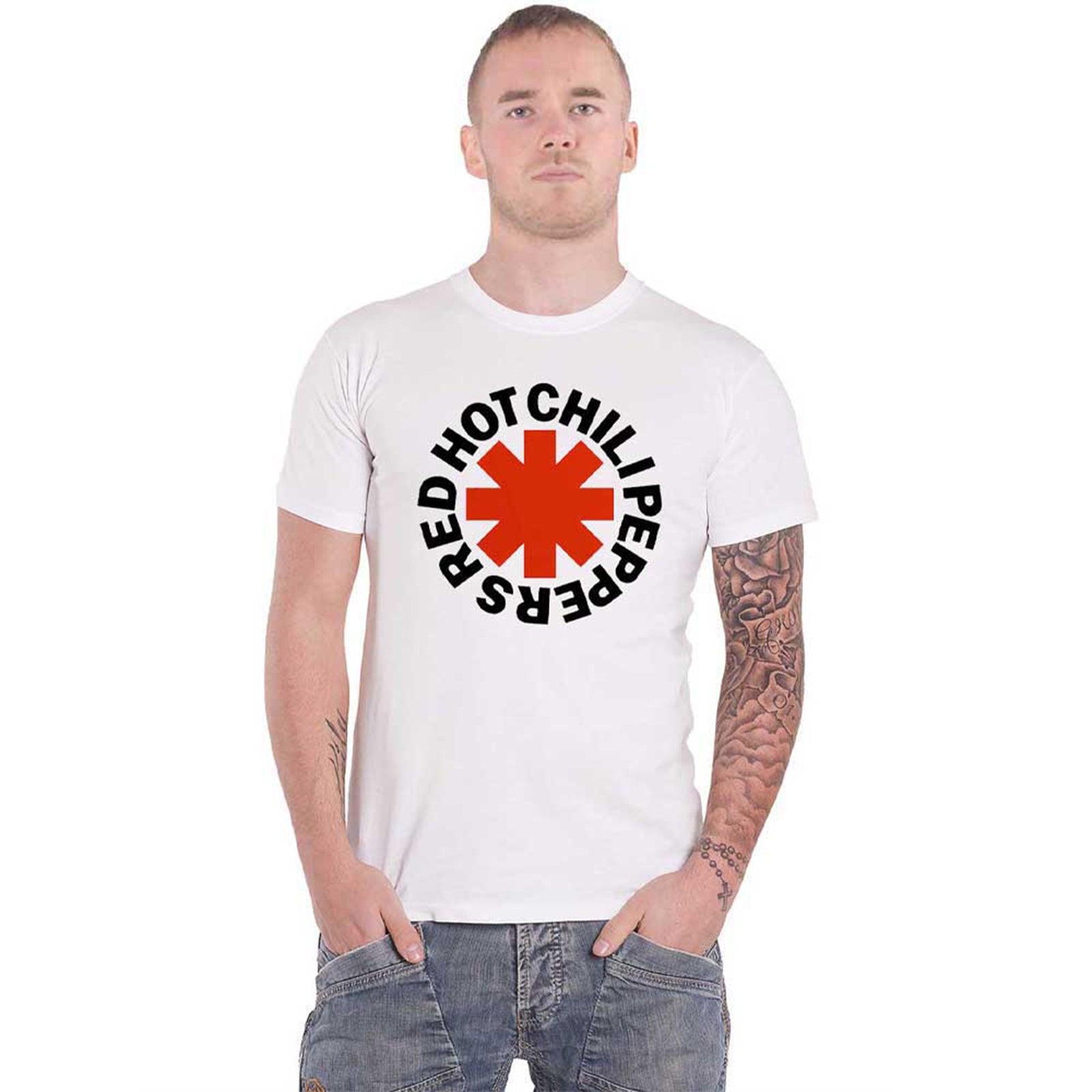 RED HOT CHILI PEPPERS - RED ASTERISK - T-Shirt White