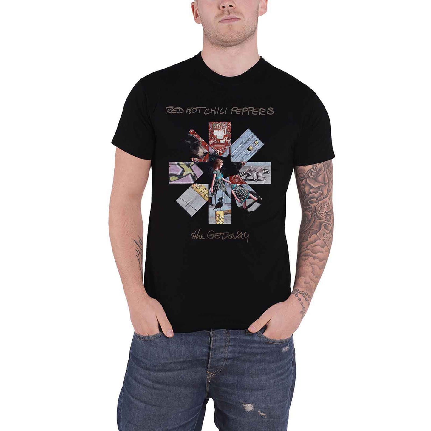 RED HOT CHILI PEPPERS - GETAWAY ALBUM ASTERISK - T-Shirt Black