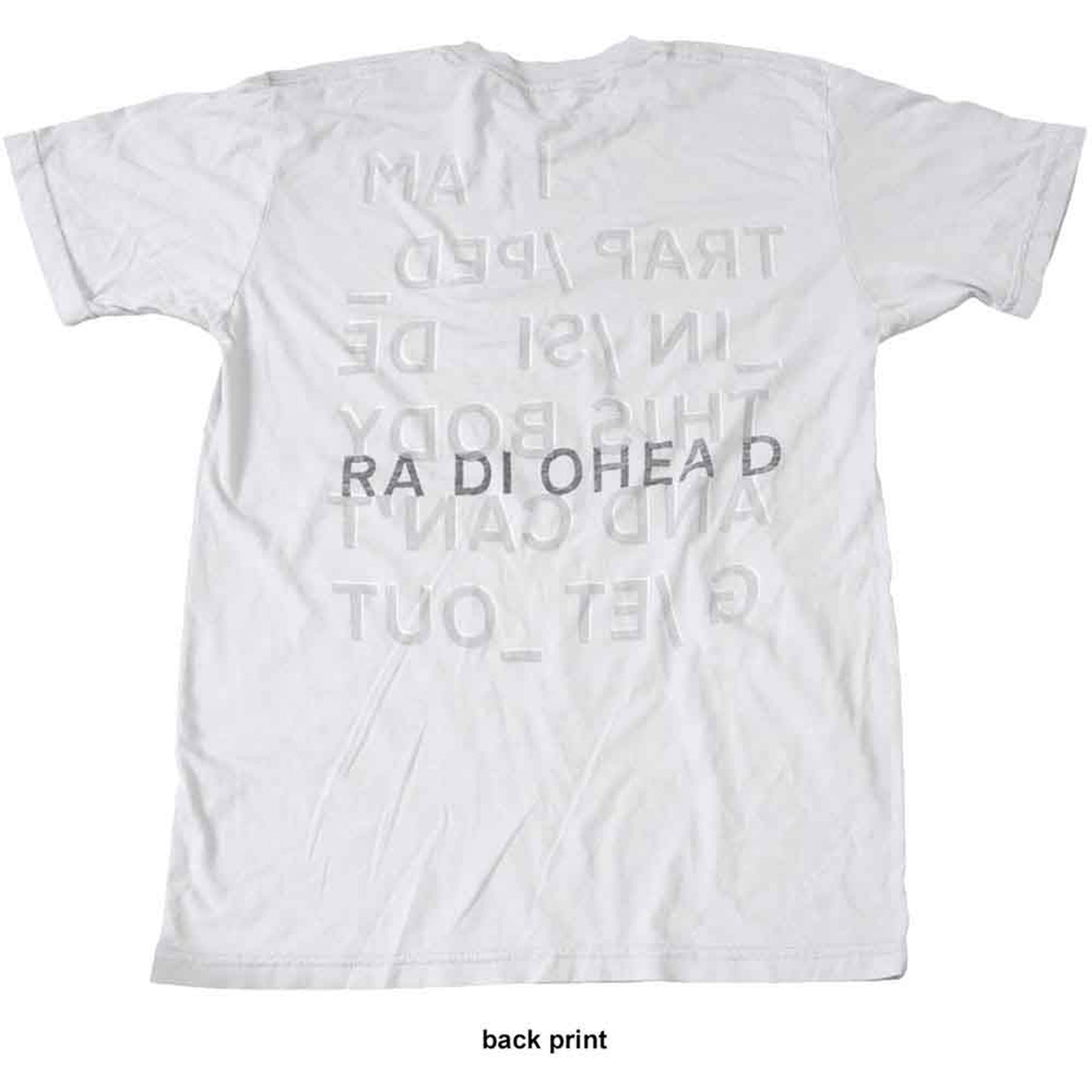 RADIOHEAD - TRAPPED - T-Shirt White (Back Print)