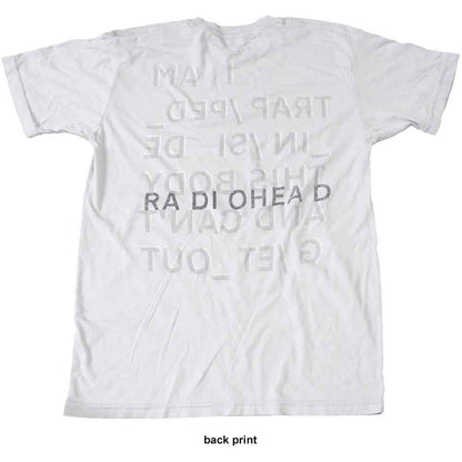 RADIOHEAD - TRAPPED - T-Shirt White (Back Print)