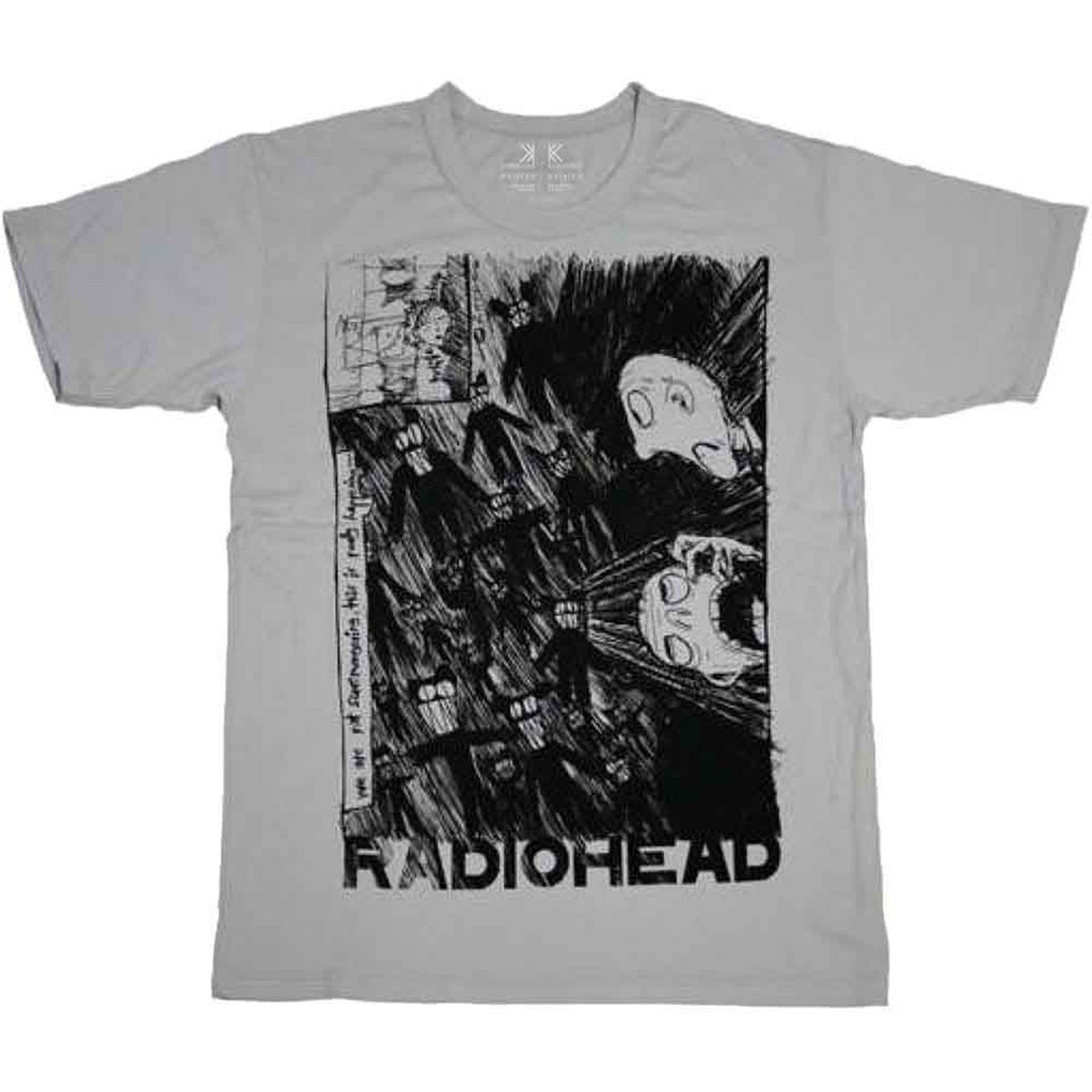 RADIOHEAD - SCRIBBLE - T-Shirt Grey