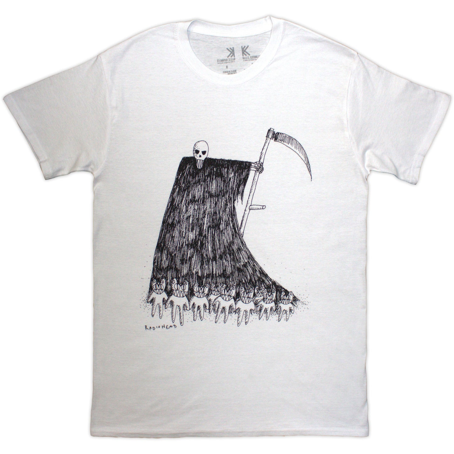 RADIOHEAD - GRIM REAPER - Organic T-Shirt White