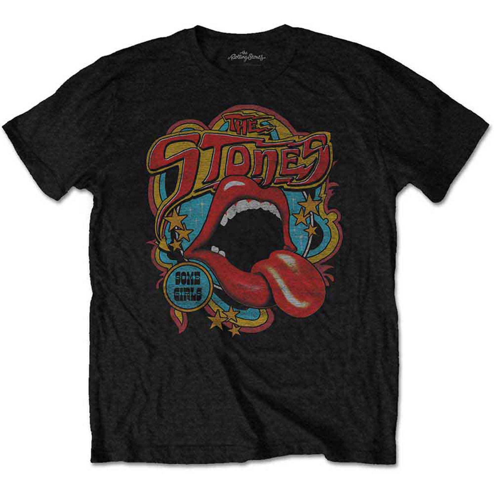 THE ROLLING STONES - RETRO 70S VIBE - T-Shirt Black