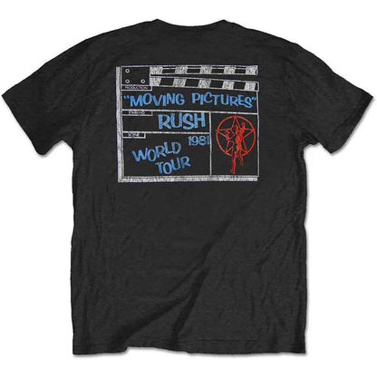 RUSH - 1981 TOUR - T-Shirt Black (Back Print)