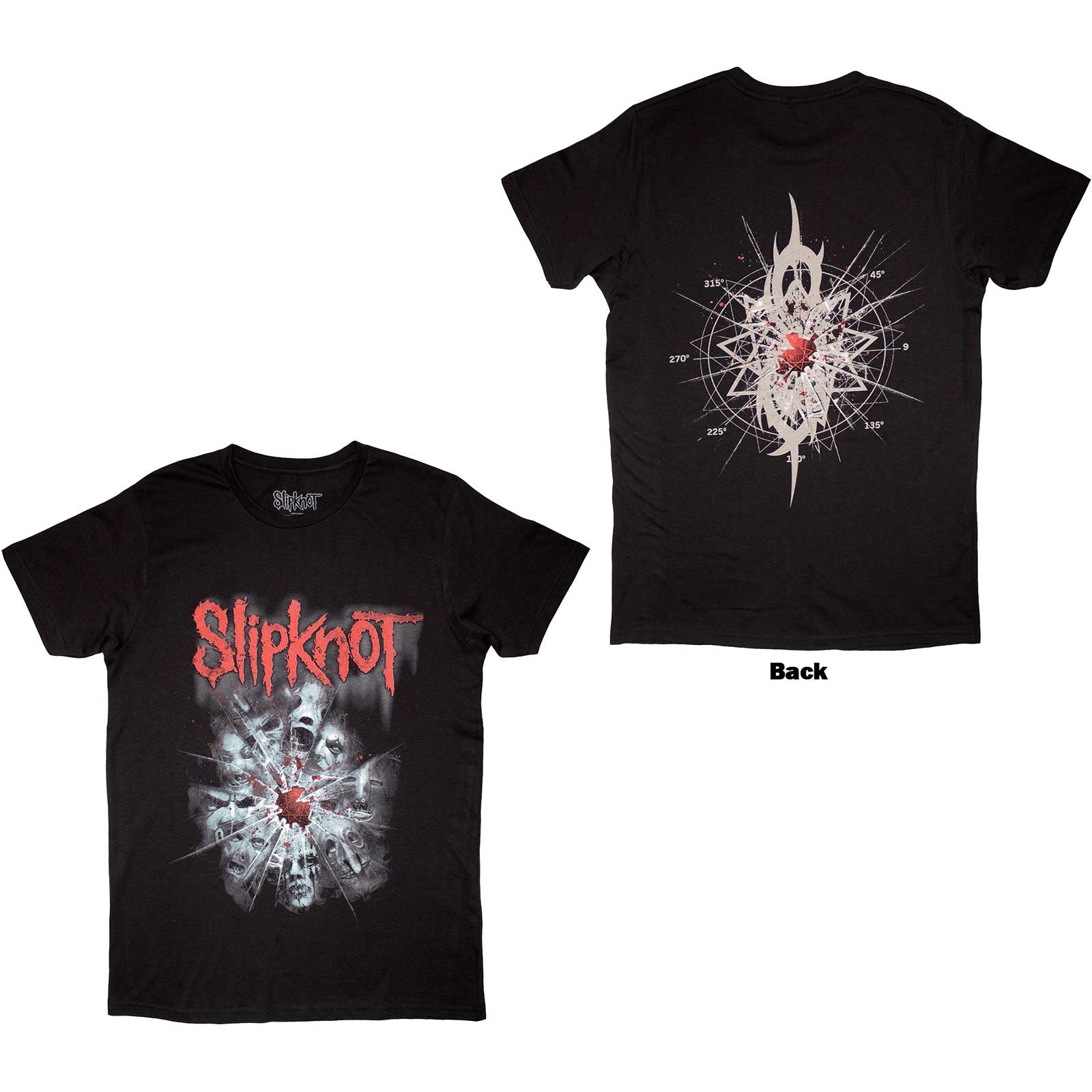 SLIPKNOT - SHATTERED - T-Shirt Black (Back Print)