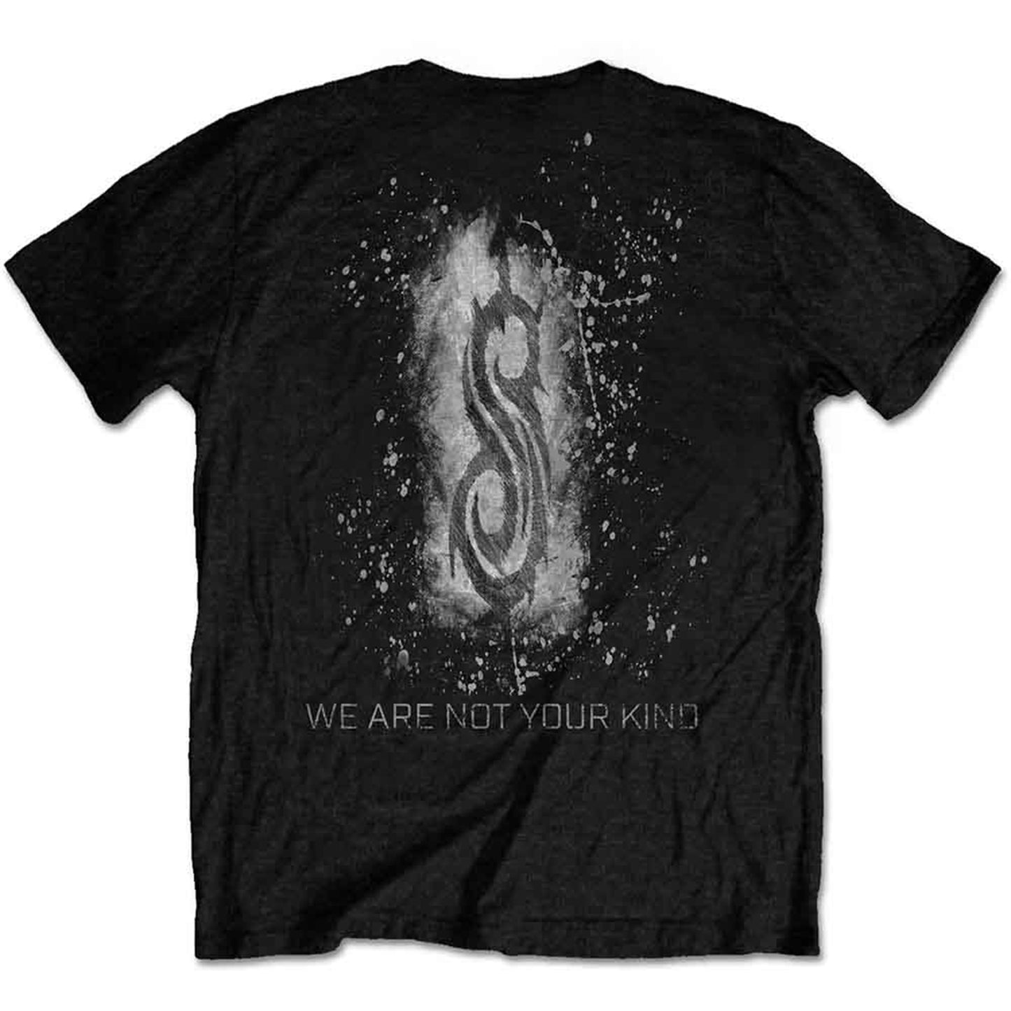 SLIPKNOT - WANYK WHITE SPLATTER - T-Shirt Black (Back Print)