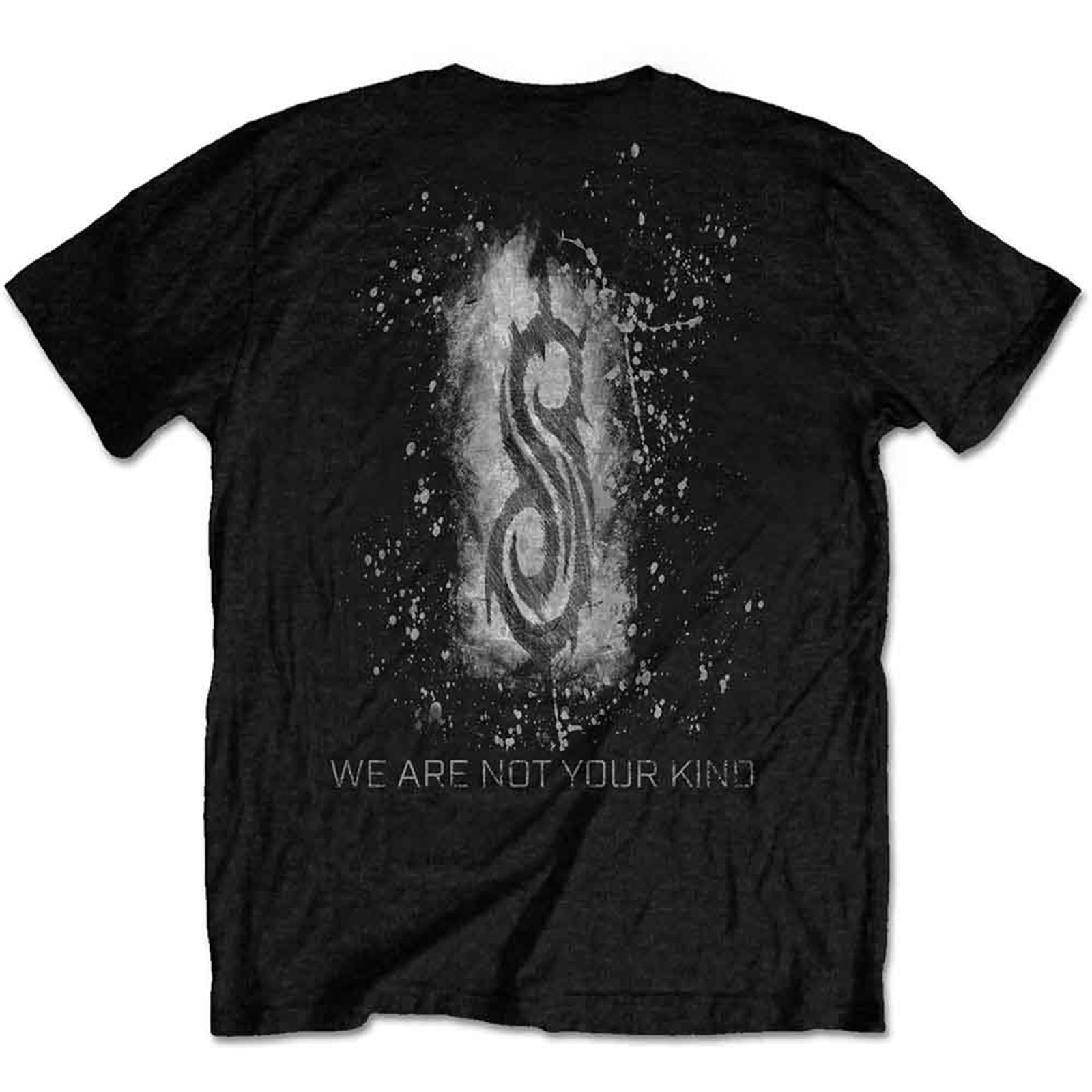 SLIPKNOT - WANYK WHITE SPLATTER - T-Shirt Black (Back Print)