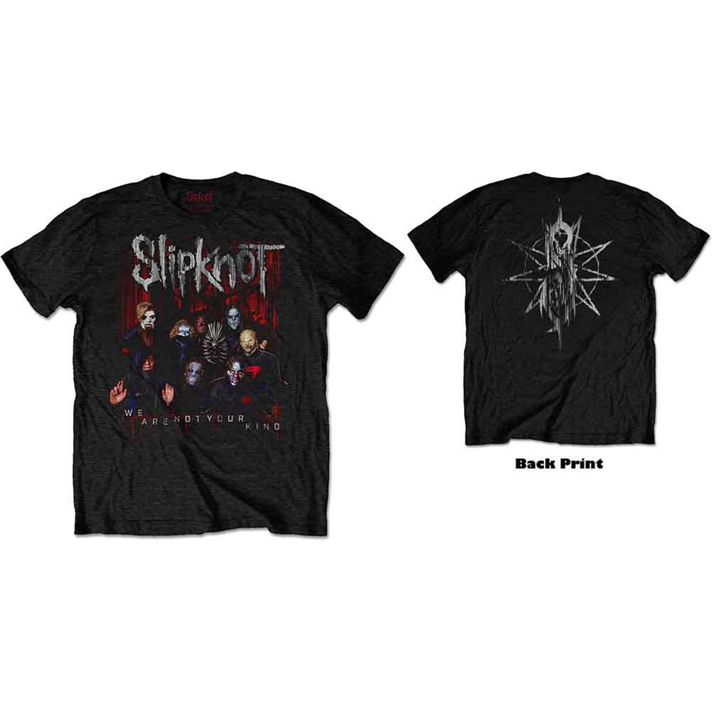 SLIPKNOT - WANYK GROUP PHOTO - T-Shirt Black (Back Print)