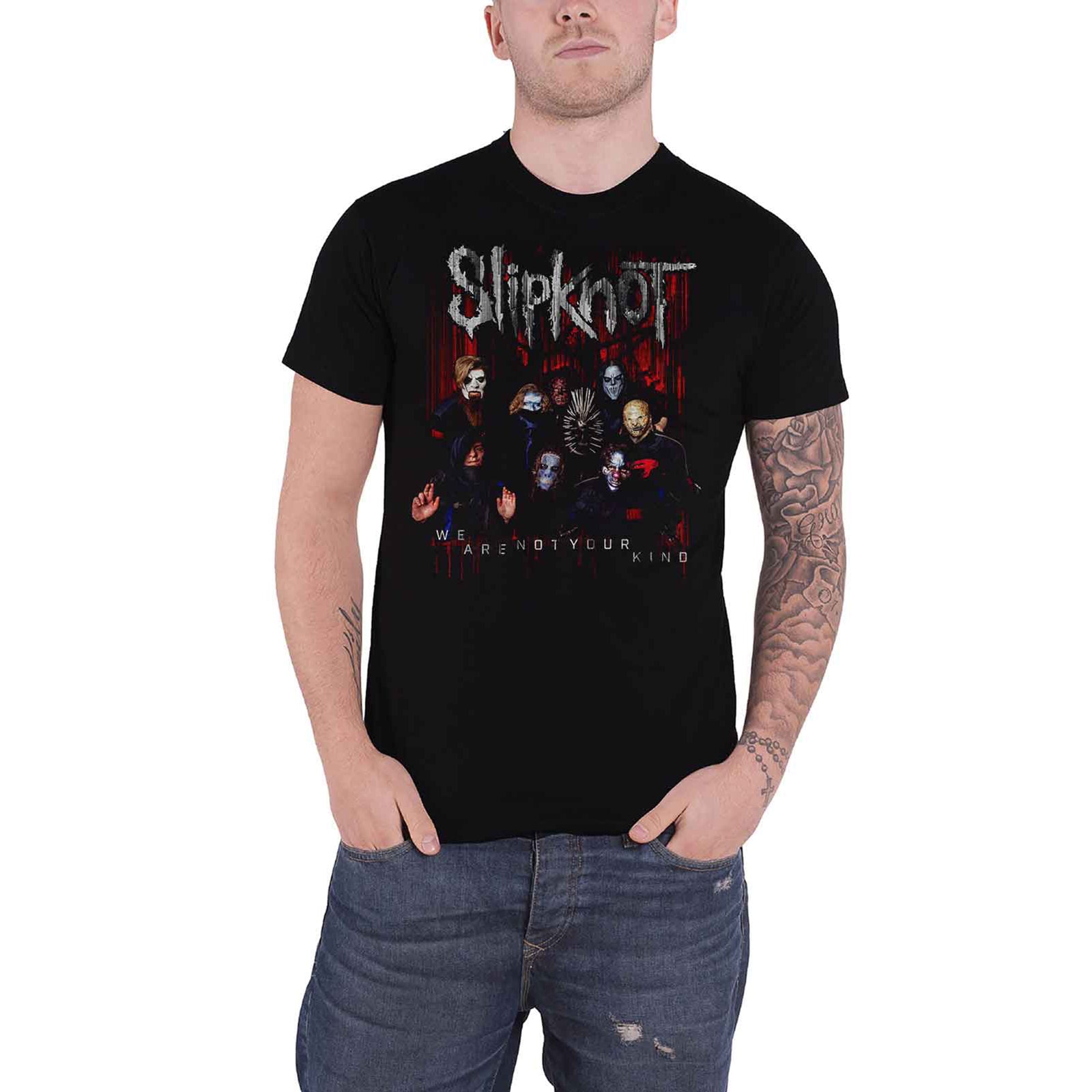 SLIPKNOT - WANYK GROUP PHOTO - T-Shirt Black (Back Print)