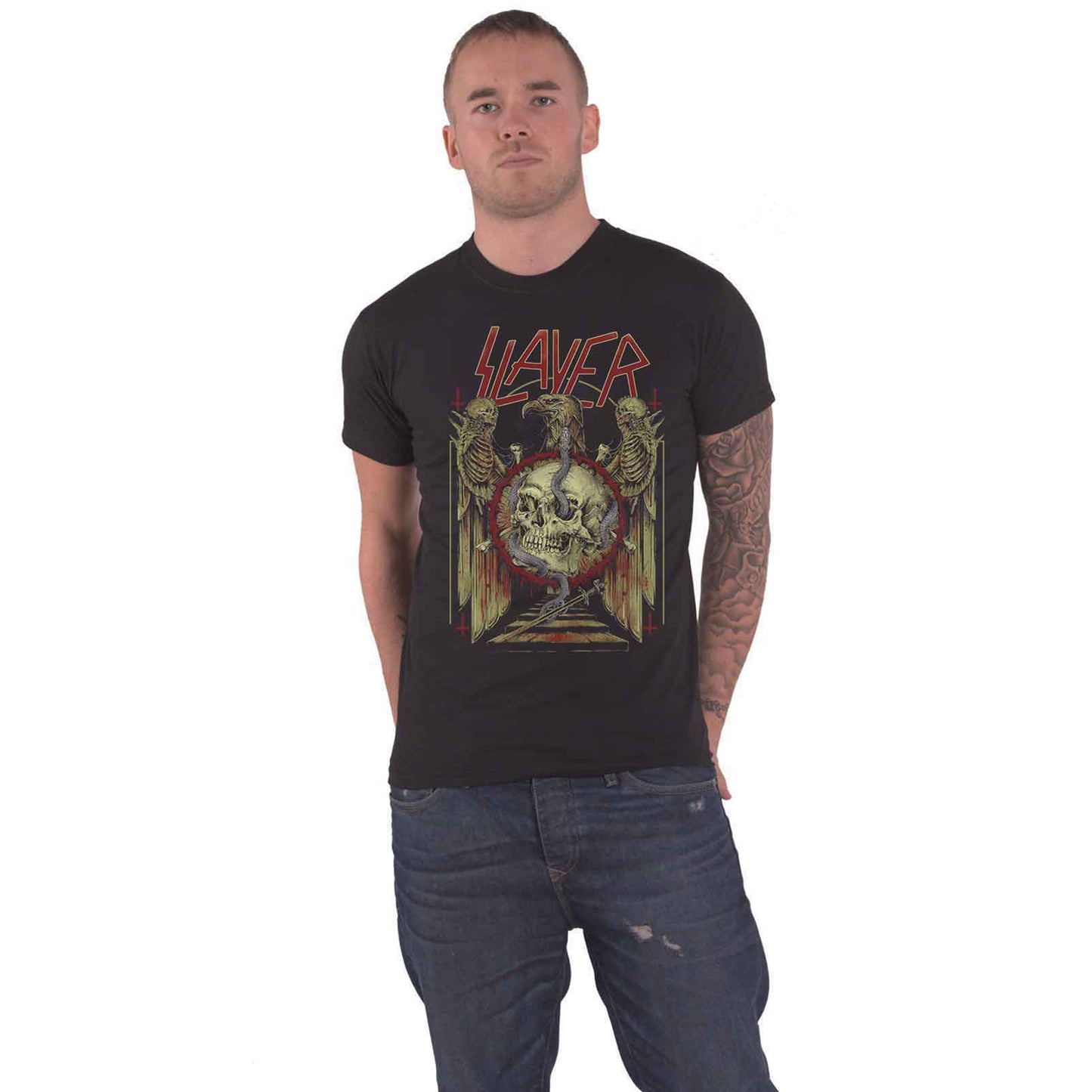 SLAYER - EAGLE & SERPENT - T-Shirt Black