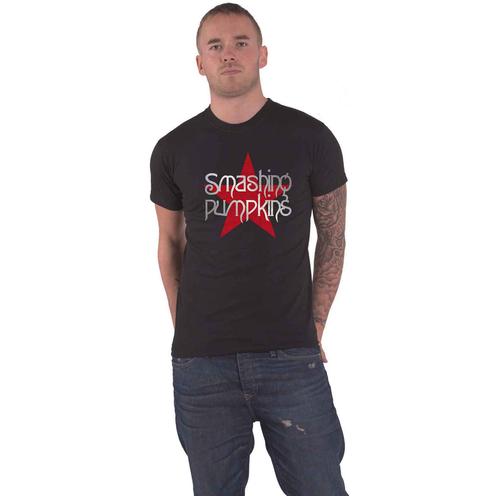 THE SMASHING PUMPKINS - STAR LOGO - T-Shirt Black
