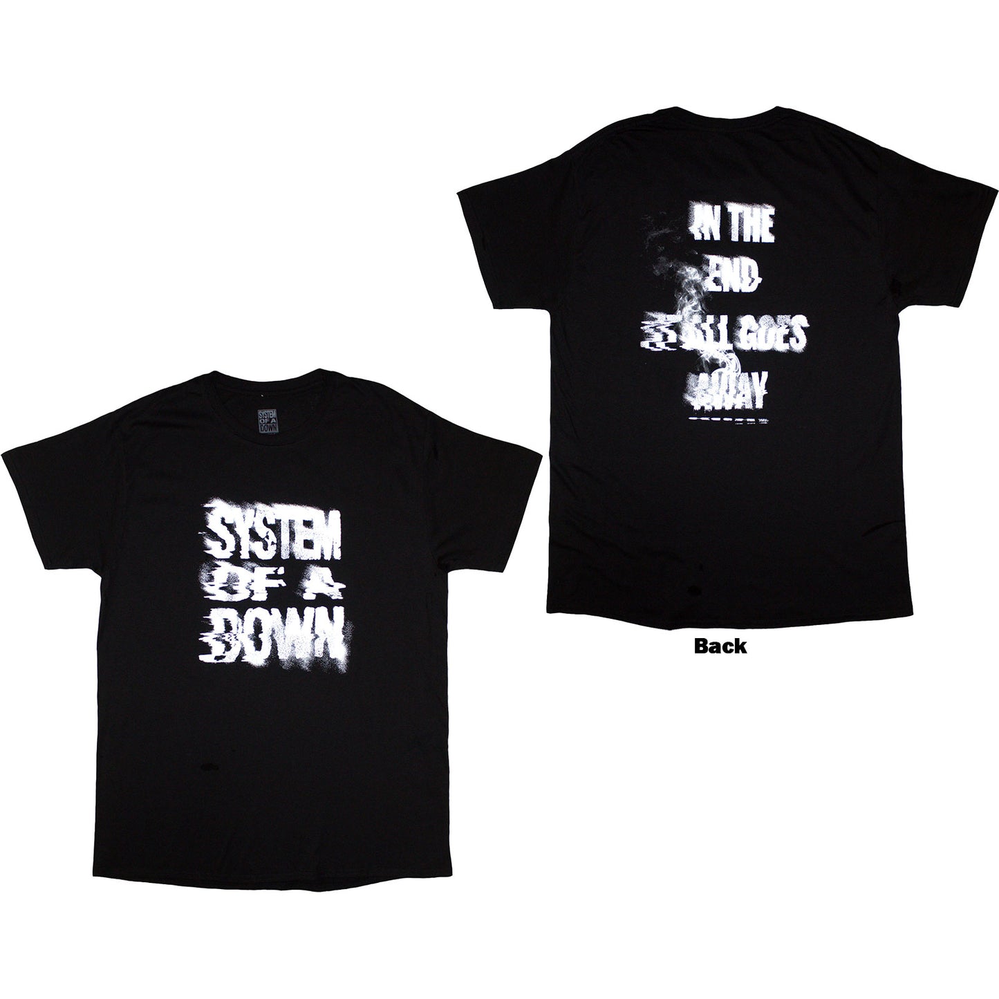 SYSTEM OF A DOWN - ALL GOES AWAY - T-Shirt Black (Back Print)