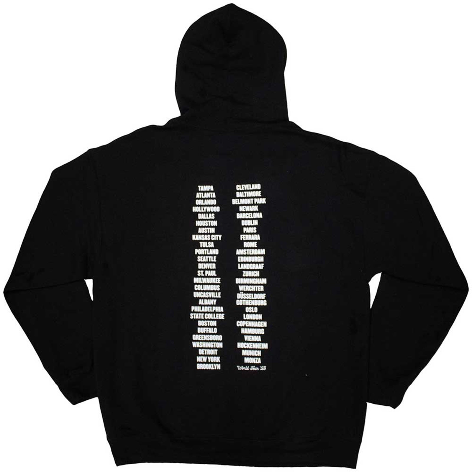 BRUCE SPRINGSTEEN - TOUR '23 LEANING CAR - Pullover Hoodie Black (Back Print & Ex-Tour)