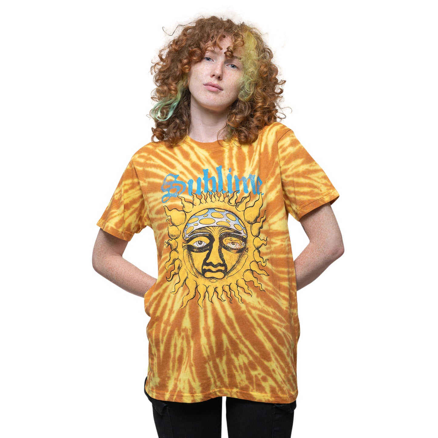 SUBLIME - SUN FACE - T-Shirt Orange (Wash Collection)