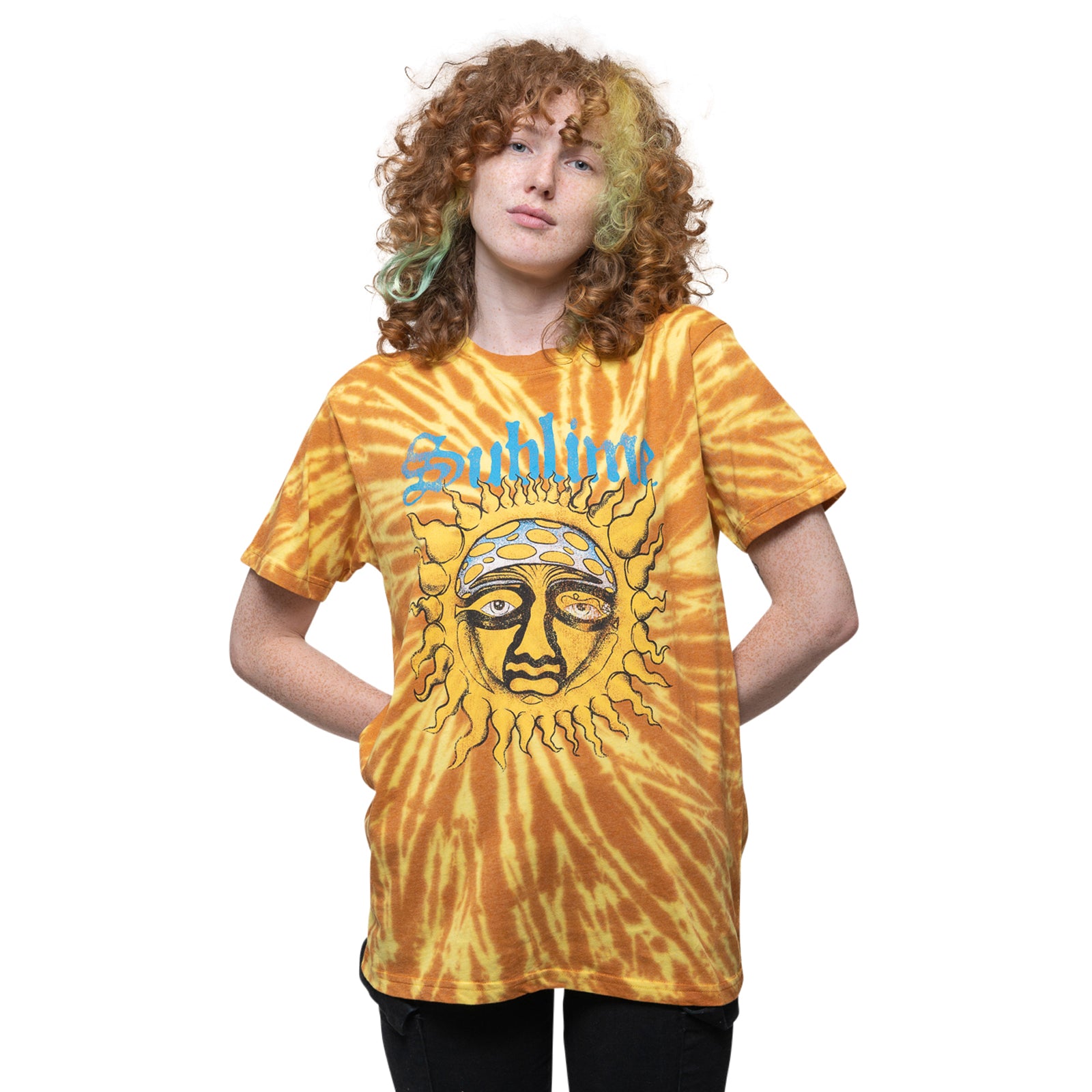 SUBLIME - SUN FACE - T-Shirt Orange (Wash Collection)