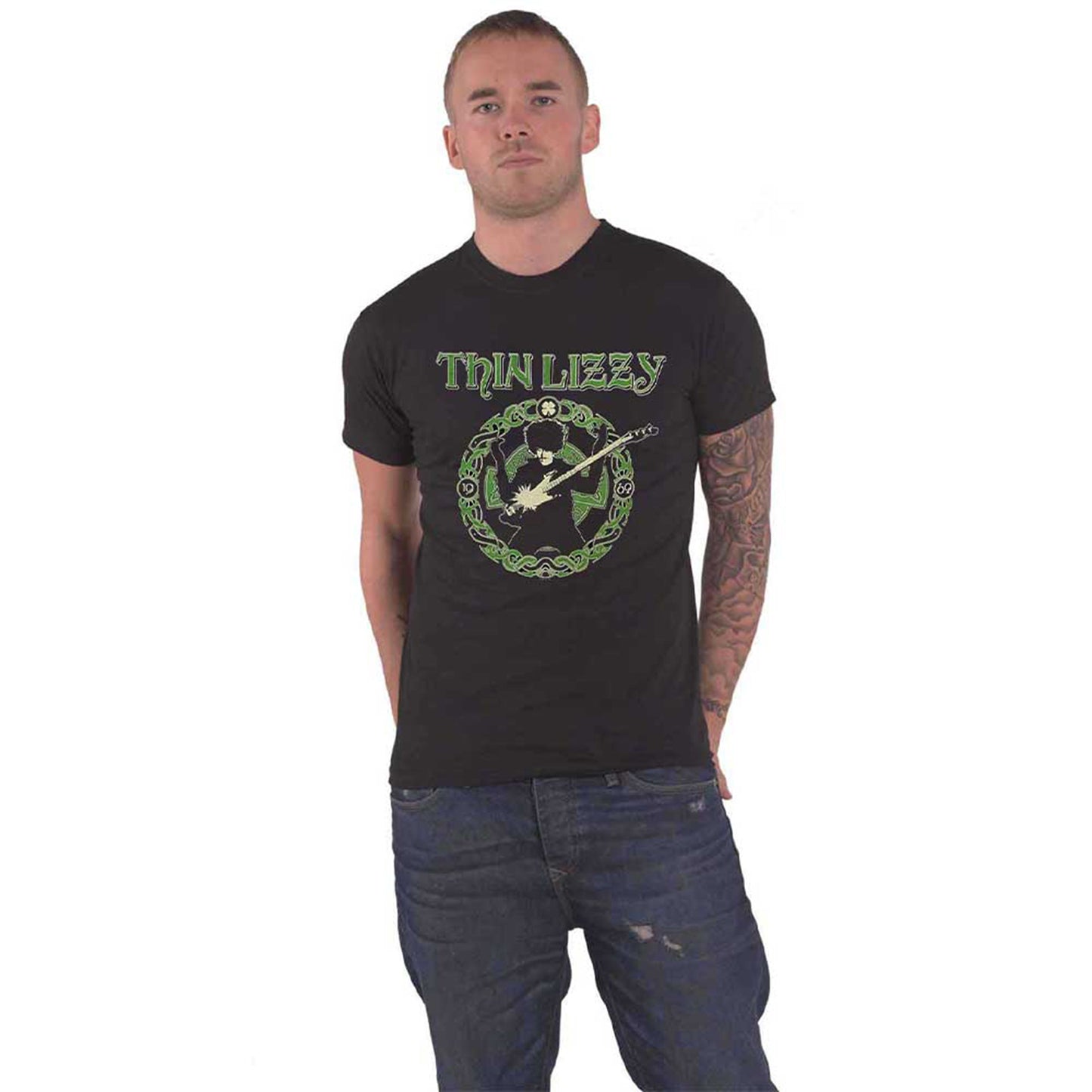 THIN LIZZY - CELTIC RING - T-Shirt Black (Back Print)
