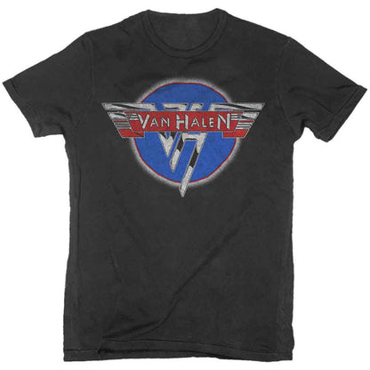 VAN HALEN - CHROME LOGO - T-Shirt Black