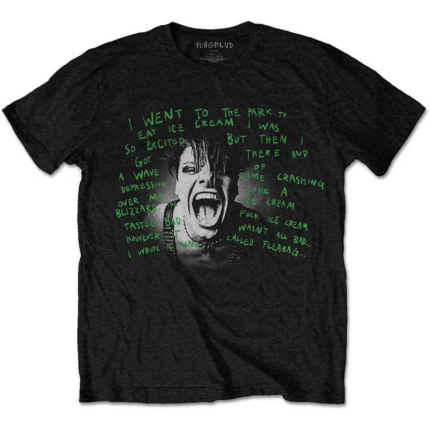 YUNGBLUD - LYRIC PHOTO - T-Shirt Black