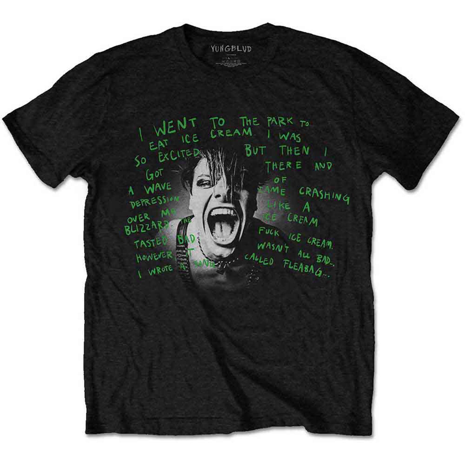 YUNGBLUD - LYRIC PHOTO - T-Shirt Black