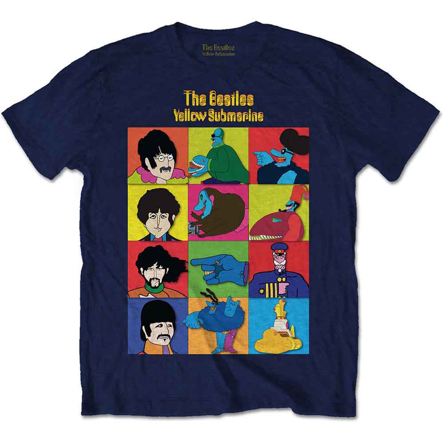 BEATLES, THE - YELLOW SUBMARINE CHARACTERS - T-Shirt Blue