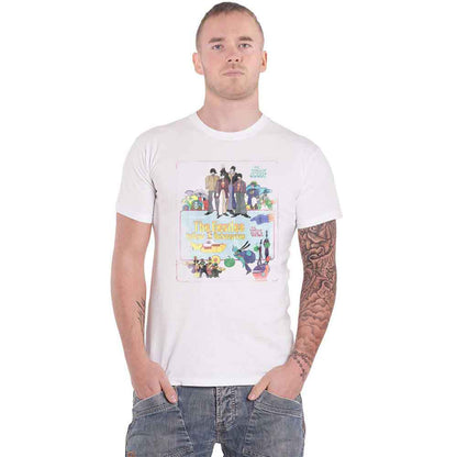BEATLES, THE - YELLOW SUBMARINE VINTAGE MOVIE POSTER - T-Shirt White