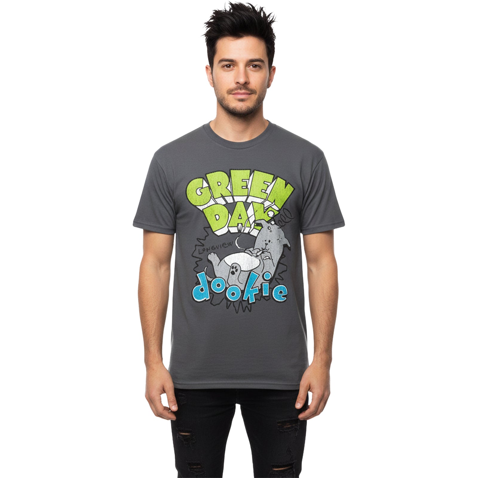 GREEN DAY - DOOKIE LONGVIEW - T-Shirt Charcoal