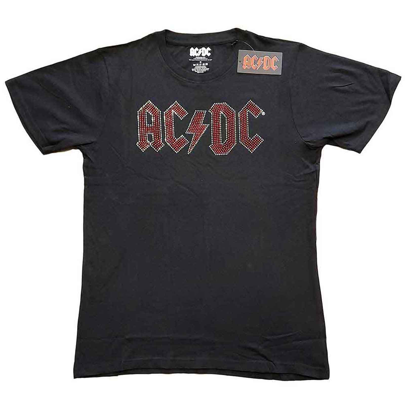 AC/DC - FULL COLOUR LOGO - T-Shirt Black (Embellished)