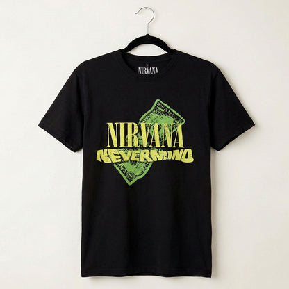 NIRVANA - NEVERMIND DOLLAR - Carbon T-Shirt Black