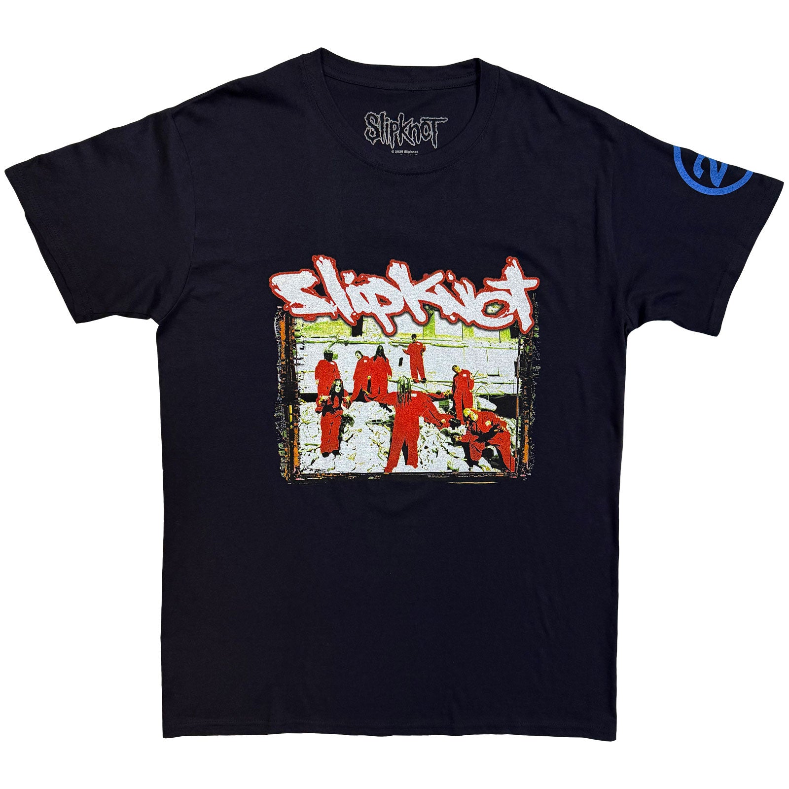 SLIPKNOT - 20TH ANNIVERSARY - RED JUMP SUITS - T-Shirt Blue (Back Prin