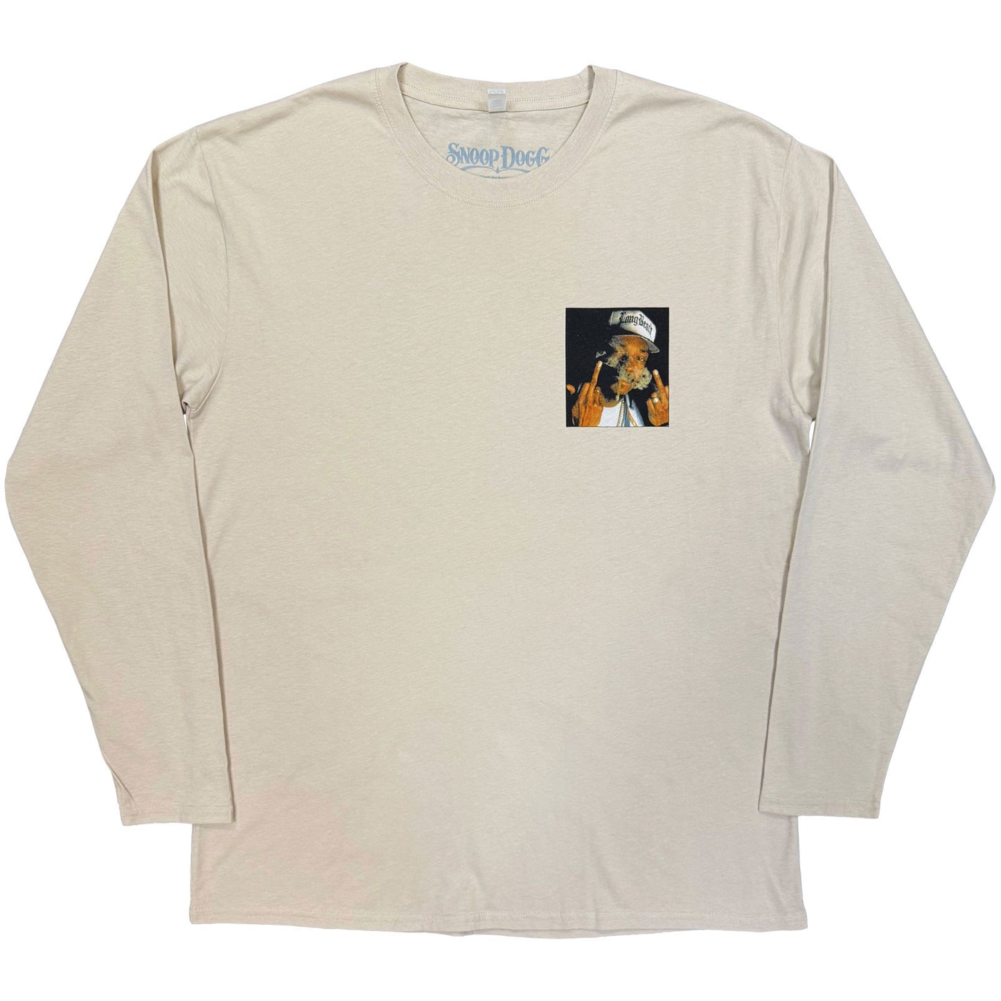 SNOOP DOGG - MIDDLE FINGER - Long Sleeve T-Shirt Neutral (Back Print)