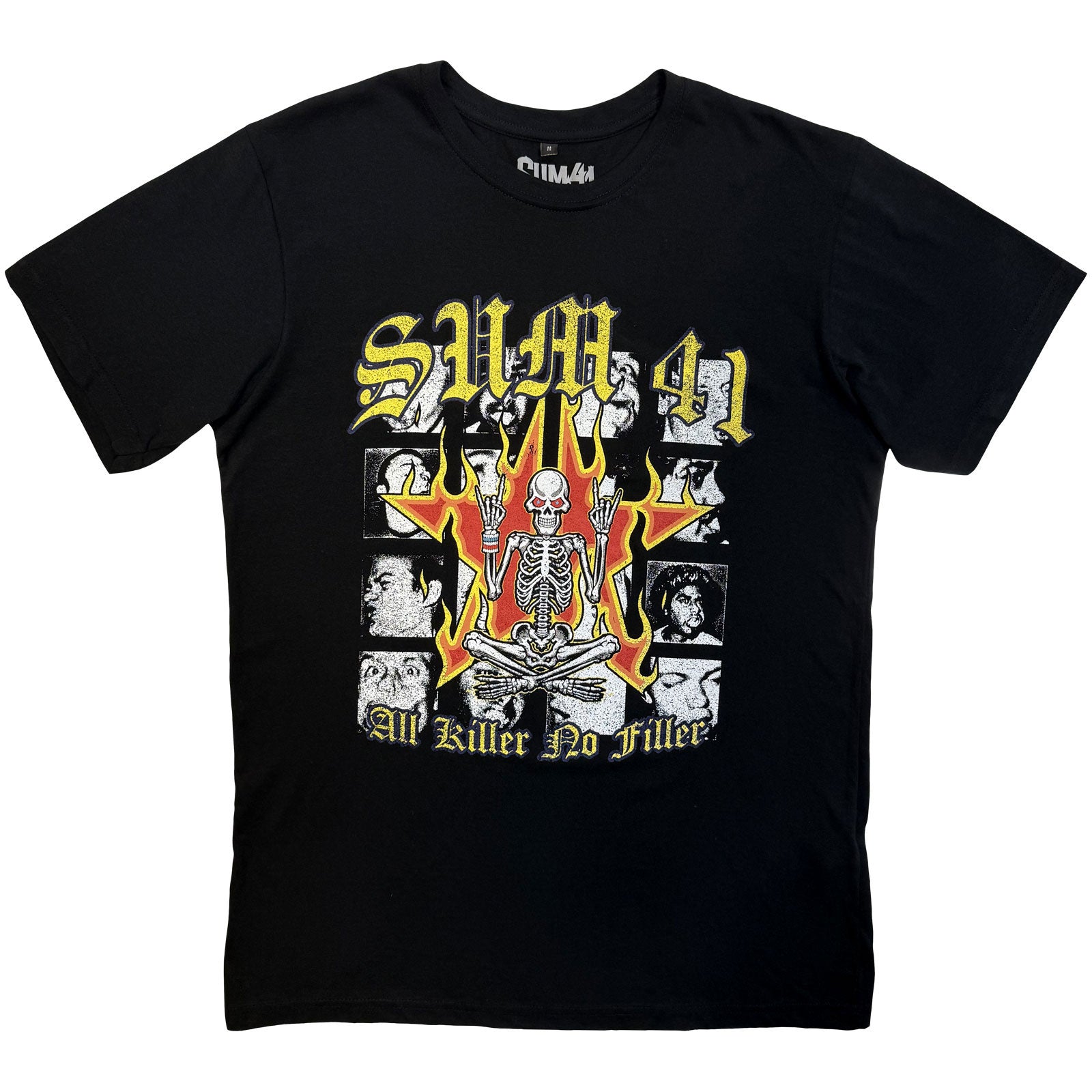SUM 41 - ALL KILLER NO FILLER TRACKLIST - Carbon T-Shirt Black (Back P