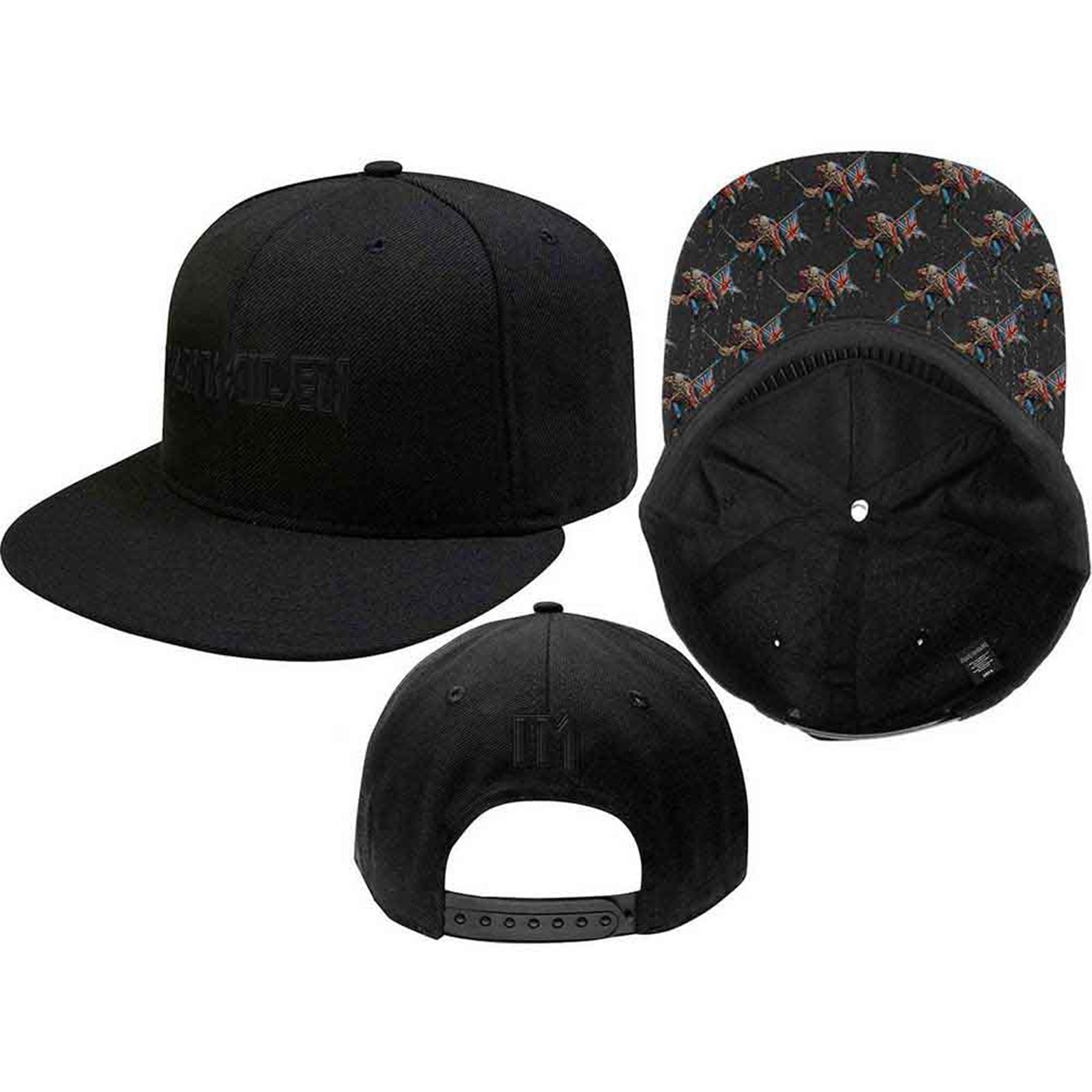 IRON MAIDEN - LOGO & TROOPER - Snapback Cap Black