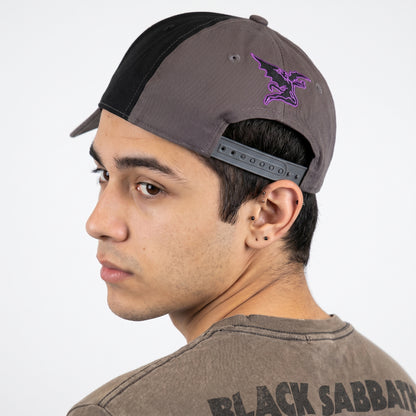 BLACK SABBATH - WAVY LOGO - Baseball Cap Black, Grey (2-Tone)