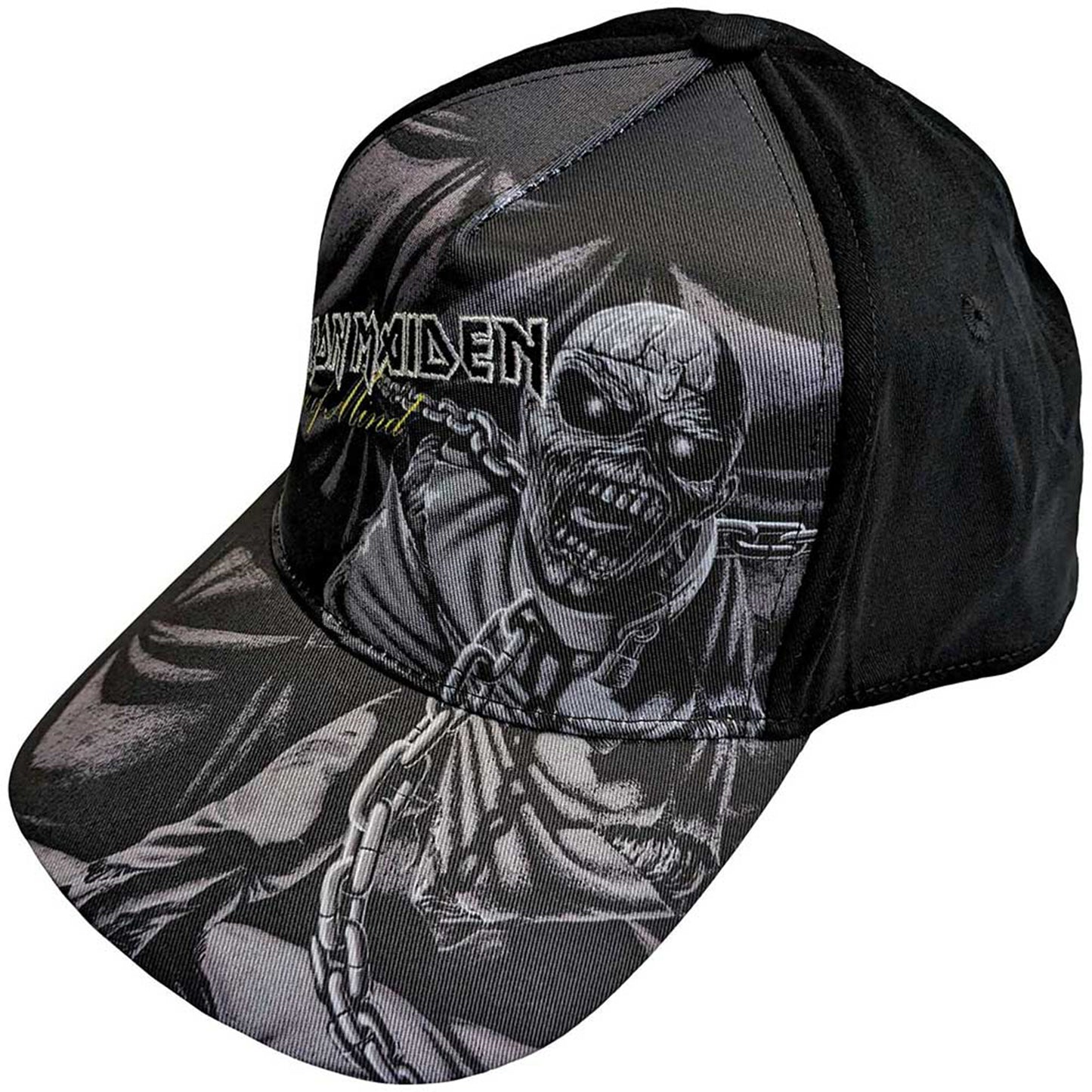 IRON MAIDEN - PIECE OF MIND GREYSCALE - Baseball Cap Black