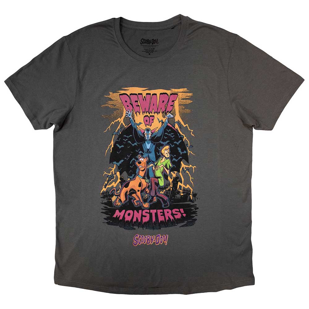SCOOBY DOO - BEWARE OF MONSTERS - T-Shirt Blue