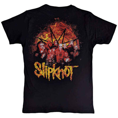 SLIPKNOT - THE END, SO FAR FLAME LOGO - T-Shirt Black