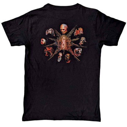 SLIPKNOT - THE END, SO FAR PENTAGRAM HEADS - T-Shirt Black